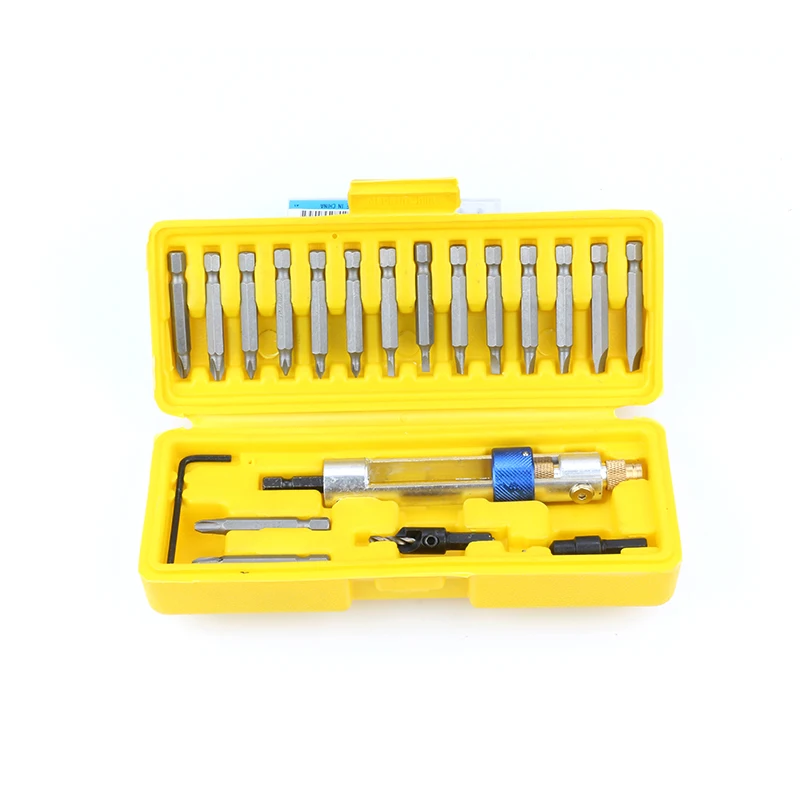 

20PC HSS woodworking countersunk drilling screwdriver conversion set