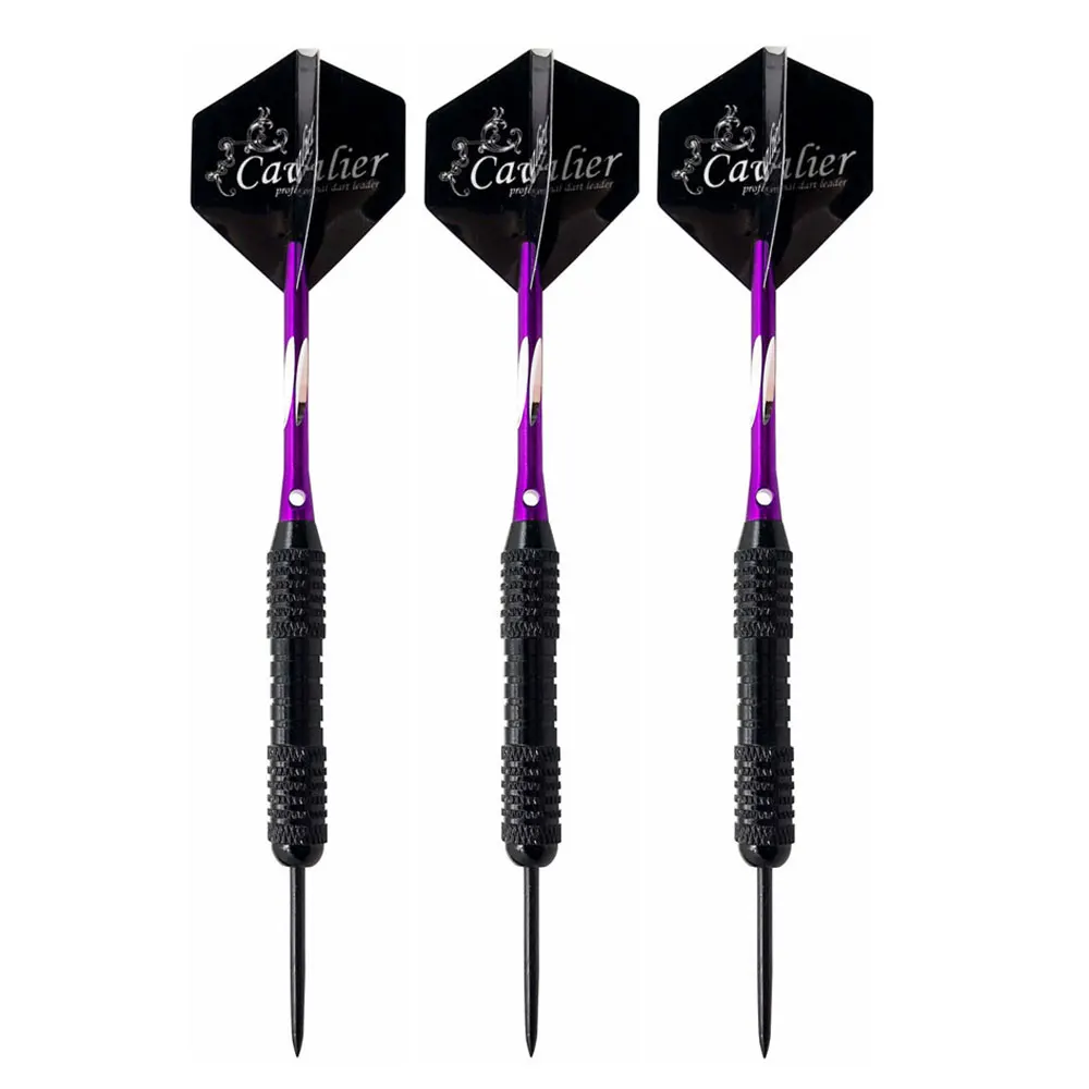 Purple Практичные 4 цвета металлические дротики для Дартса аксессуары для полетов бороны Наконечник иглы Дартс оперение дротиков для игры в Дартс спортивные дартс набор лазерный Дарт - Цвет: Purple