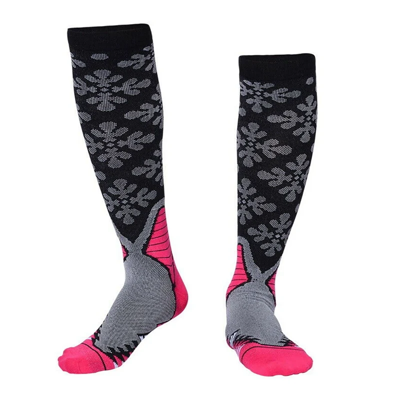 Мужские Компрессионные носки до колена/длинные носки с принтом из полиэстера и нейлона, носки для велоспорта для женщин и мужчин Y1 - Цвет: MR
