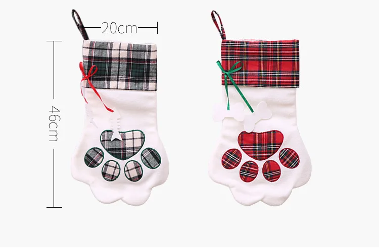 Nuannian рождественские украшения, рождественские носки с рыбьей косточкой, когтями, креативные детские подарочные сумки