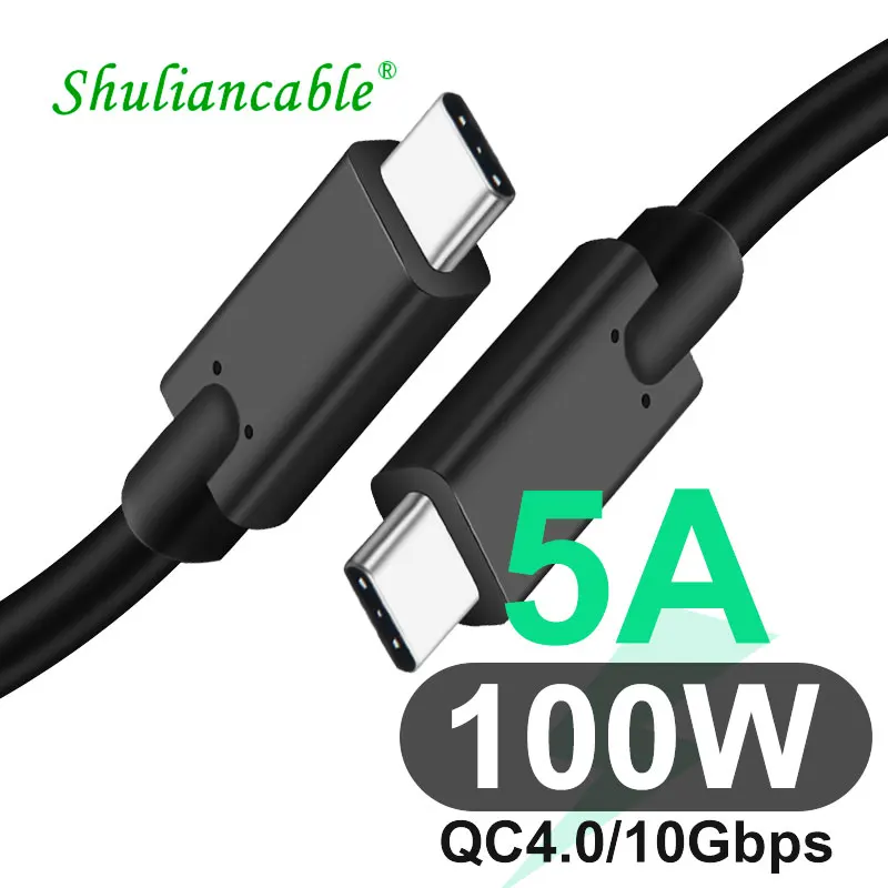 Usb 3.1 Pd 100W Usb C A Usb C Cavo Di Ricarica Per Samsung S10 S20 Macbook Pro Ipad 2020 Caricabatterie Rapido 4.0 Pd Veloce Cavo Di Ricarica