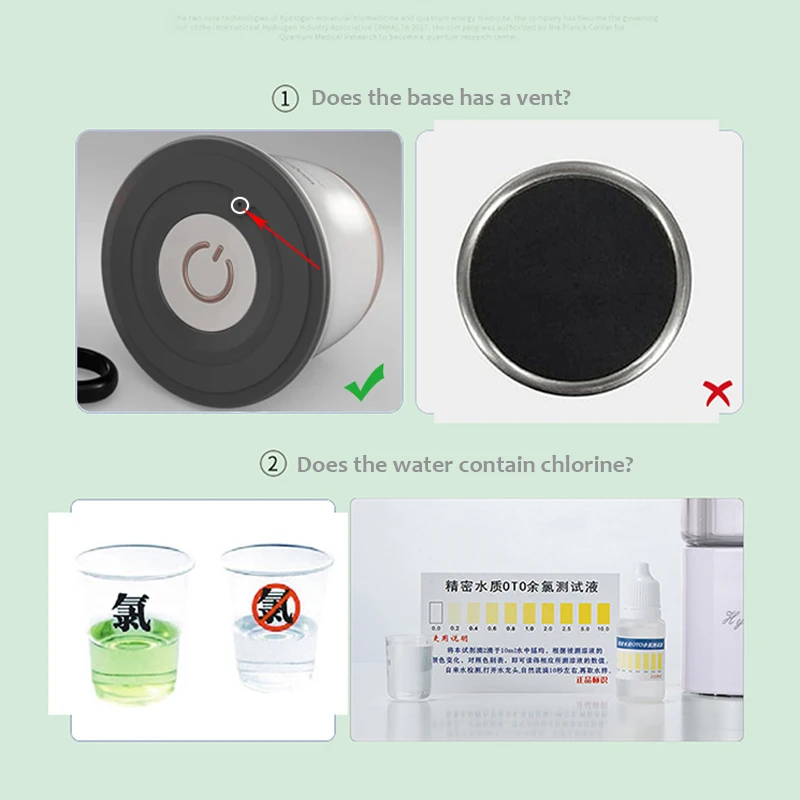 4000ppb portátil garrafa de gerador de água