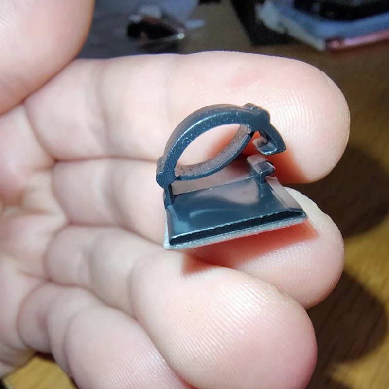 Car Self Adhesive Cable Clip Auto Driving Recorder Wire Management Clamps GPS Data Line Organizer Cord Tie Holder Fixed Clips