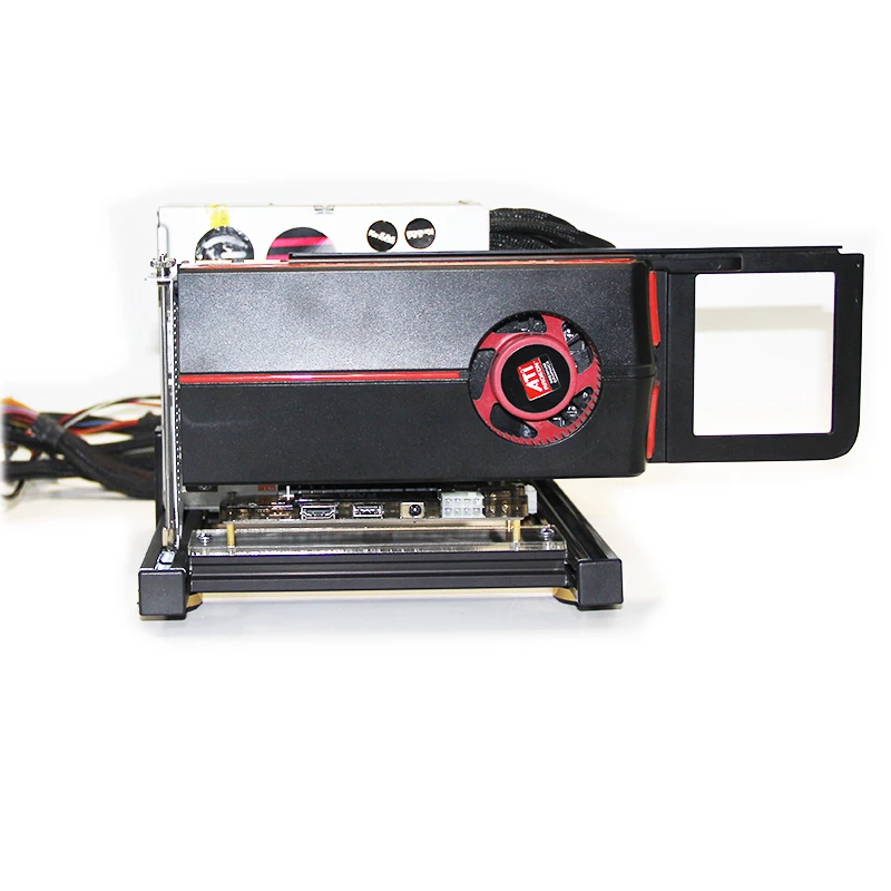 Placa Gráfica Externa Base com Base de Energia Alumínio Adequado para Exp Gdc Faça Você Mesmo Adequado para Atx Sfx Psu - Imagem 3