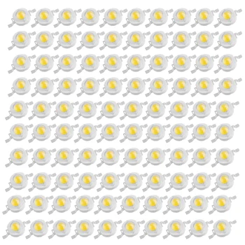 

100PCS LED Beads Warm White LED Light 1W High Power Lamp Chip 2800-3200K LED Chip
