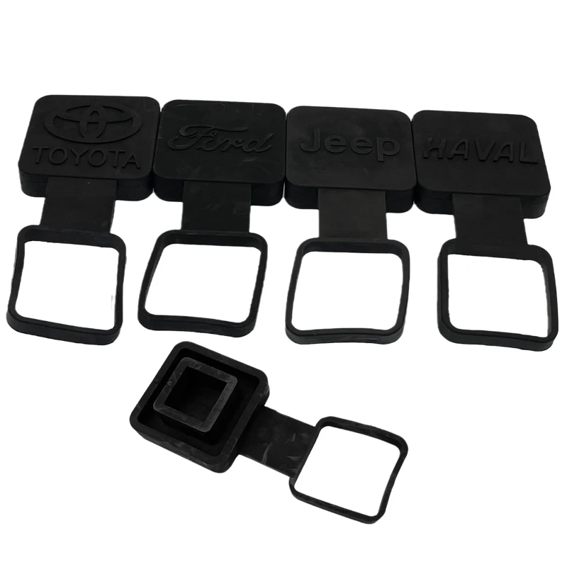 CVP Universal Auto Trailer Hitch Tube Rubber Plug Cap Receiver Protect Cover 2 Inch For Toyota Ford Jeep Camper Accessories