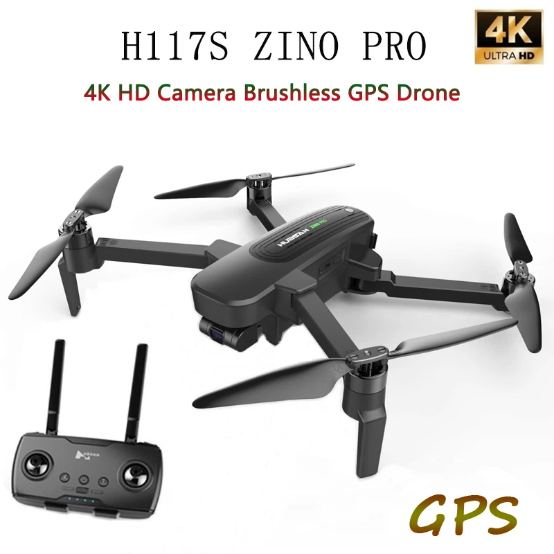 

Hubsan H117S RC Drone Zino PRO 4K UHD Camera Brushless Motor Drone 5.8G WIFI GPS FPV 3-Axis Gimbal Foldable Arm Quadcopter Drone