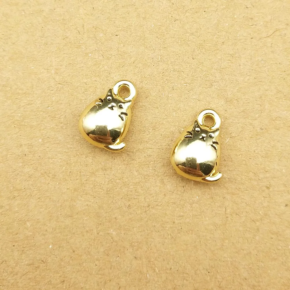 

10pcs Cat Charm for Jewelry Making Kawaii Enamel Earring Pendant Animal Bracelet Necklace Charms Accessories Diy Craft Supplies