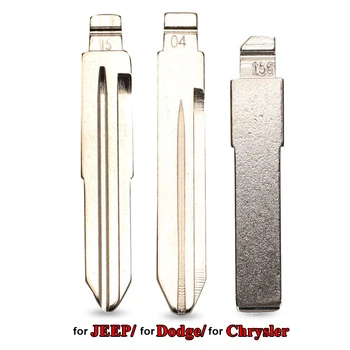 Keyforkess 15X In Metallo Bianco di Vibrazione Uncut KD Tipo di Chiave A Distanza della Lama #04 #156 per Chrysler/Jeep/dodge SIP22 Y160 Auto Auto Stelo della Chiave