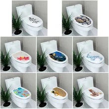 Мультистильные наклейки для ванной комнаты на унитаз домашний декор muurstickers водостойкая картина Наклейка на стену Pegatinas De Pared