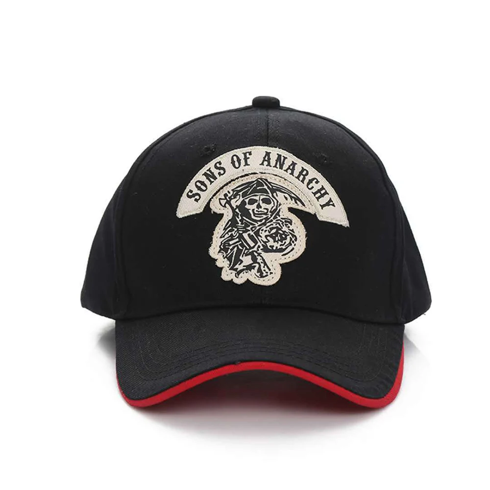 Fashion Unisex Baseball Caps SOA Sons Of Anarchy Skull Embroidery Snapback Men Women Motorcycle Racing Sports Trucker Hat EP0054 (6)