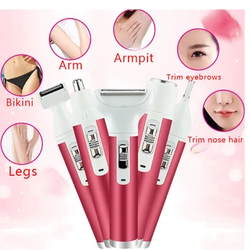 

5 In 1 Women Shaver Painless Hair Removal Epilator Shaving Machine For Face Eyebrow Hair Removal
