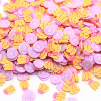 

10g/Lot Fruit Banana Slices Sprinkles For Slime Supplie Toy Polymer Clay Fimo Charms Accessories Addition For Fluffy Clear Slime