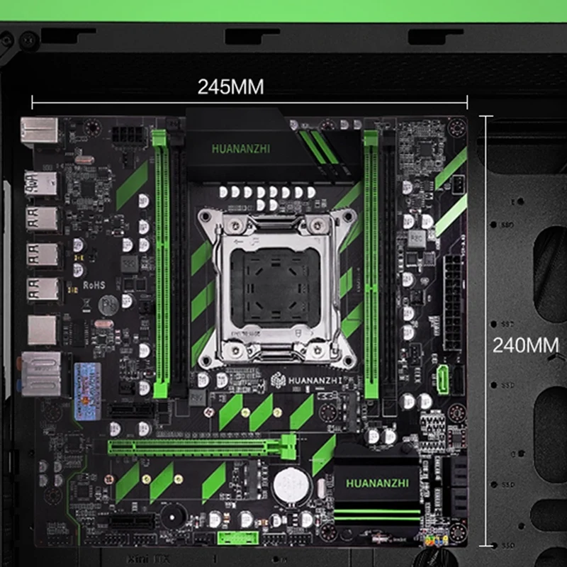 Новая материнская плата HUANAN ZHI X79 ZD3 LGA 2011 DDR3 ECC для intel E5 V2 64 Гб SATA3 USB3.0