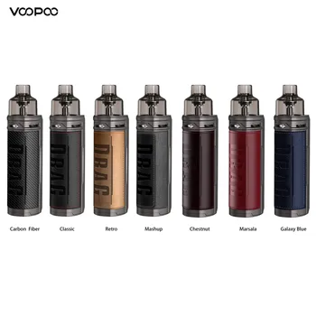 

Original VOOPOO Drag X Mod Pod Kit 4.5ml Pod Cartridge 80W Vape power by single 18650 battery E-Cigarette Vaporizer MTL Pod Kit