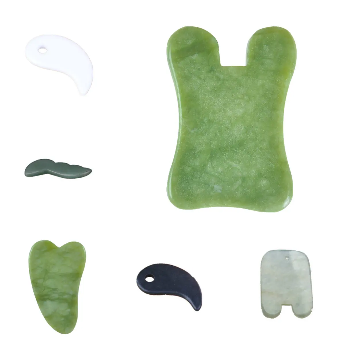 1pc GuaSha Massage Tool Body Guasha Scraper Jade Scraping Board Traditional Physical Therapy Weight Lose Health Care