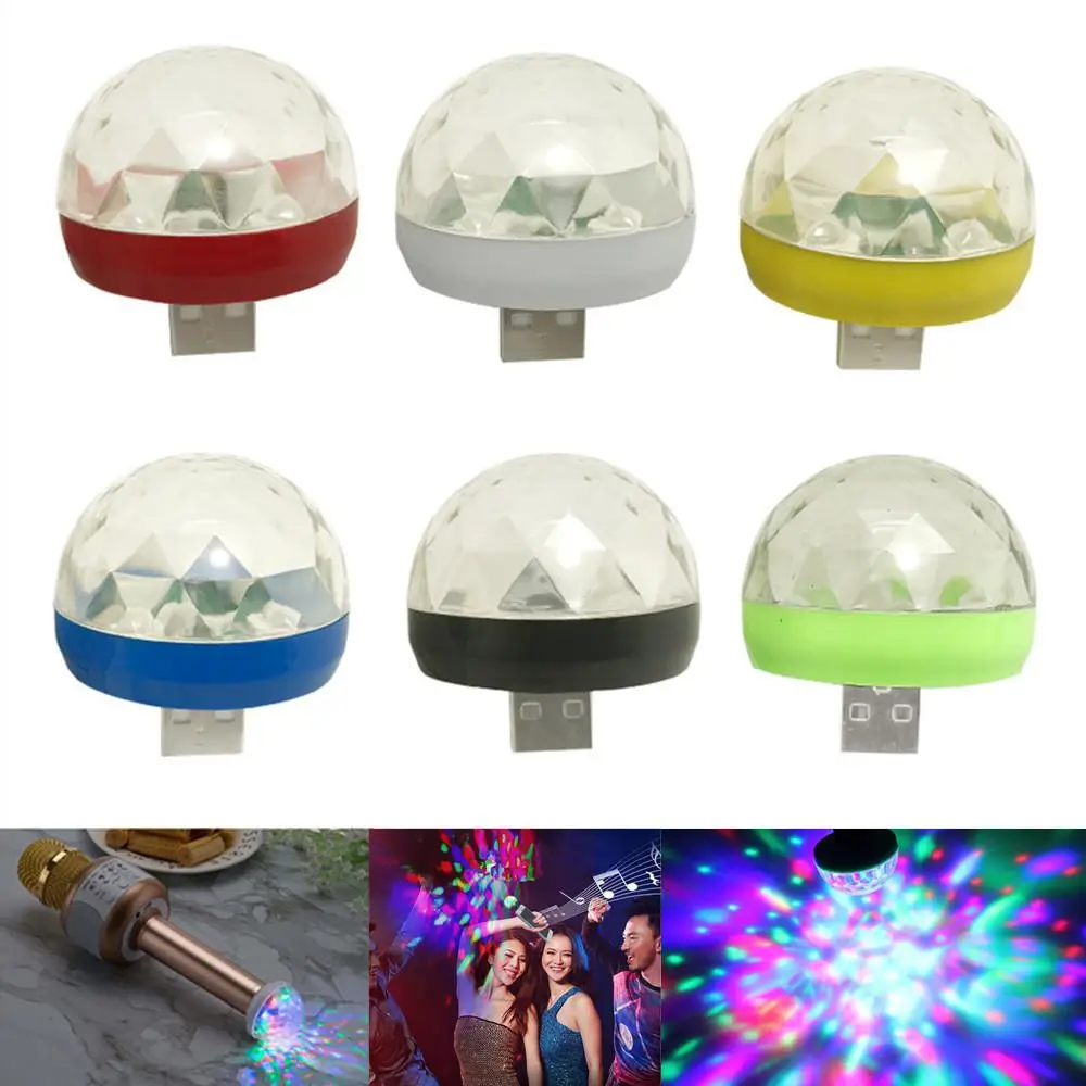Лунный светильник LED USB музыка магический шар мобильный телефон DJ хрустальный для
