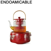

Stove Hogar Water Boiler Kettle Caydanlik Waterkoker Pot with Warmer Set Maker Small Heater on Desk Cooker Electric Teapot