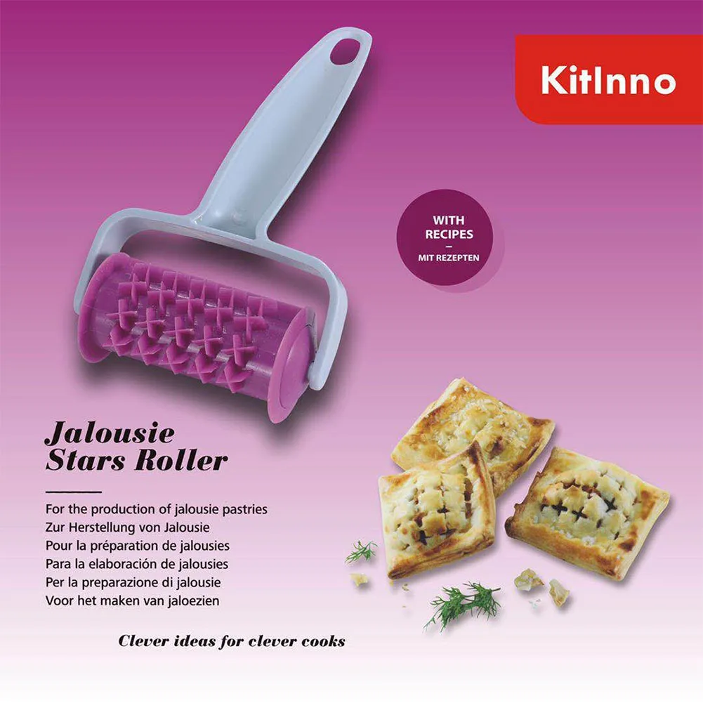 Lattice Pastry Icing Biscuit Dough Roller Kitchen Tools Cookie Cutter Mold Rolling DIY Baking PP