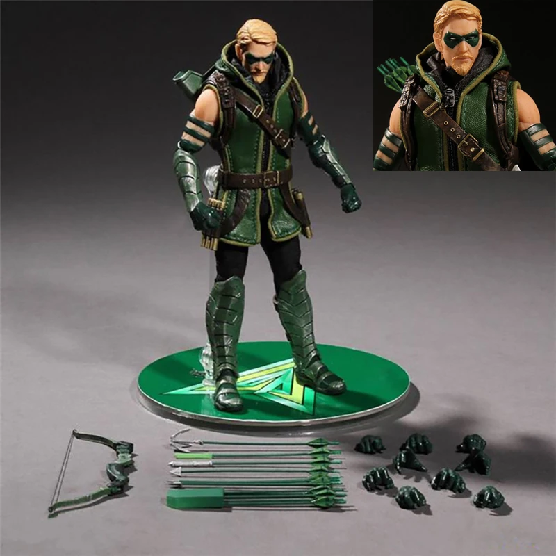 Figura de Ação Mezco Comics Green Arrow Um: 12 Pvc Collectible Modelo Brinquedo dc 2 Figuras de ação