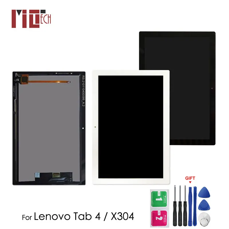 

10.1" For Lenovo Tab 4 TB-X304L TB-X304F TB-X304N TB-X304 LCD Display Matrix Module+ Touch Screen Digitizer Assembly Black White