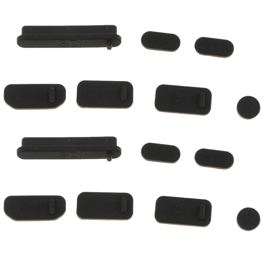 2Pack Silicone Anti-dust Stopper/Plug Set for Xiaomi Air 12.5/13.3 Pro 15.4