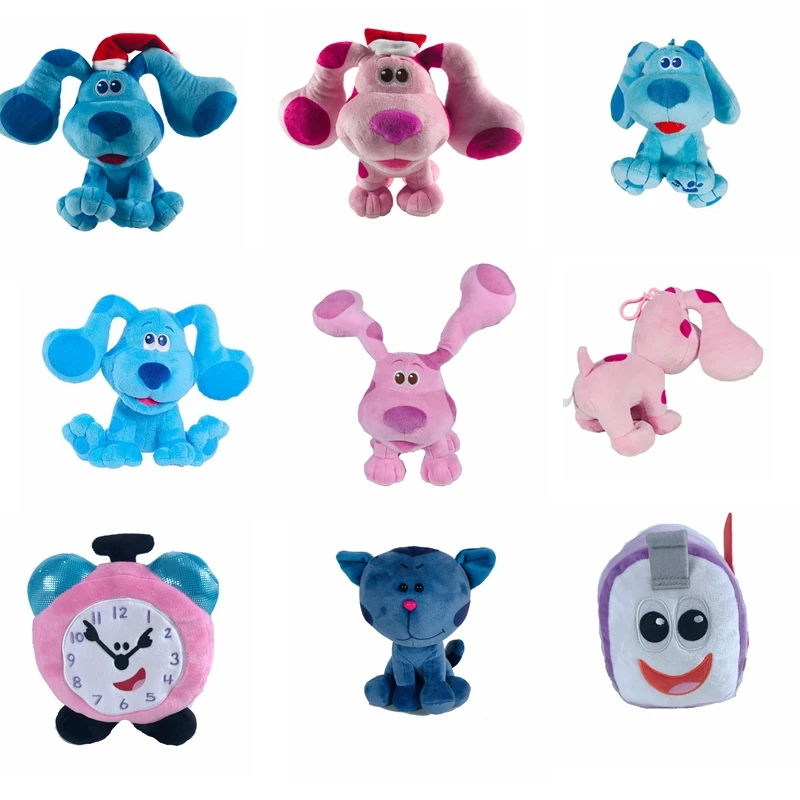 Blues Clues & You Plush Blue Pink Puppy Dog Stuffed Plush Toy