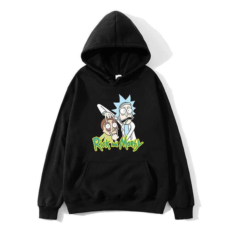 

2020 Rick and Morty Hoodies Anime Fleece Unisex Sweatshirt Men Brand Hoodie Comic Casual Tracksuit Pullover DropShip Streetwear