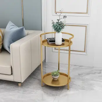 

Nordic Coffee Table Wrought Iron Small Corner Several Small Apartment Living Room Round Square Sofa A Few Marble Side A Few Simp