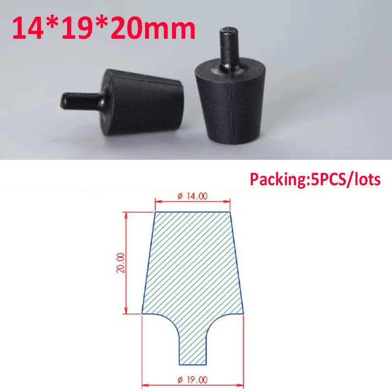 Bouchon de type T, bouchon d'étanchéité, 5 pièces/ensemble bouchons en  caoutchouc de silicone noir Type T 15,5 mm-39,3 mm Inserts d'embout  obturateur Bouchons d'étanchéité for bouchons d'étanchéité (C : :  Commerce, Industrie