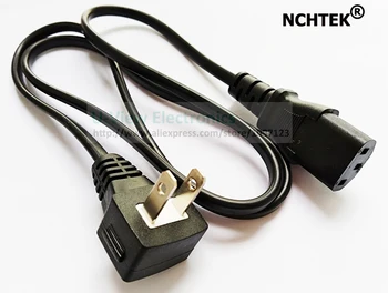

NCHTEK Angled Japan JP USA 2pin Male Plug to IEC 320 C13 Female Portable Conversion Power Cable 1M/Free Shipping/6PCS
