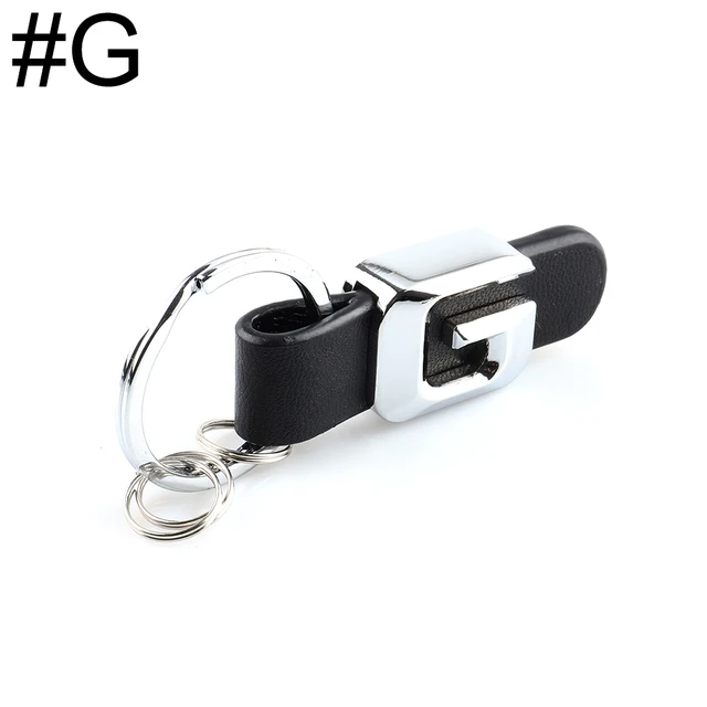 DSYCAR 3D Car Key Chain Metal Letter Leather Strap keychain For Mercedes Benz A B C D E G S Class Car Keychain leather Key Rings G