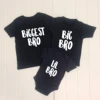 Sibling Tshirt Set Biggest Bro Big Bro Lil Bro Anouncement Family Look Matching Tshirts Baby Bodysuits Family Matching Tops 1