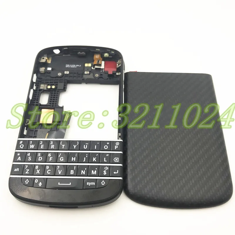 Для Blackberry Q10 полный корпус задняя крышка батареи+ рамка чехол+ английская клавиатура с Flex