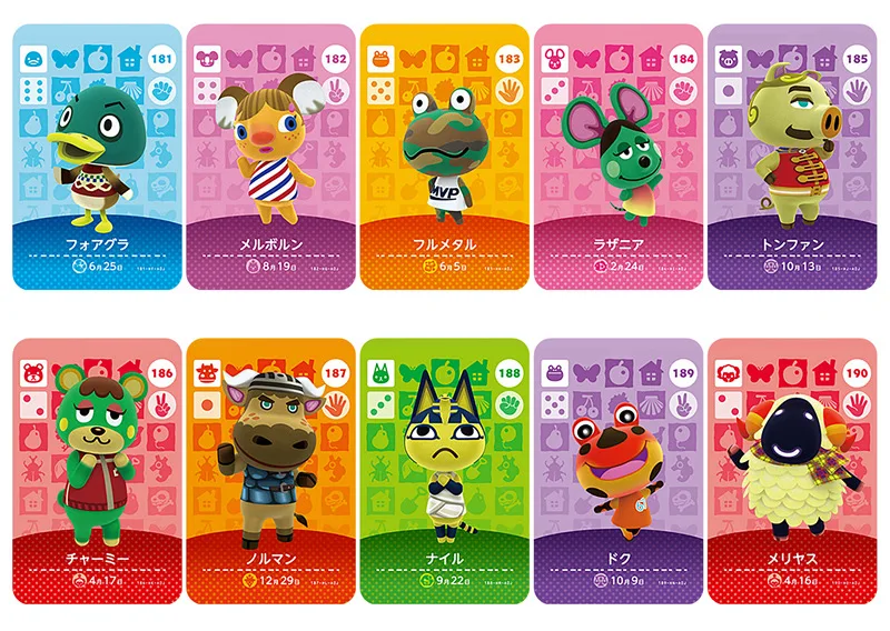 Серия 2(181 200) карточка для скрещивания животных Amiibo NS игр|Игровые фигурки и