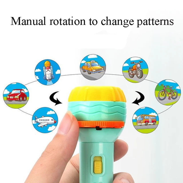 Baby Sleeping Story Book Flashlight Projector Torch Lamp Toy Early Education Toy for Kid Holiday Birthday Xmas Gift Light Up Toy 4