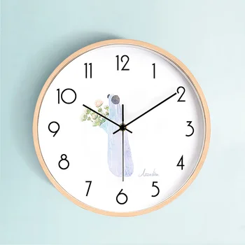 

Silent Wall Clock Simple Modern Design Simple Nordic Wall Clock Art White Single Kitchen Wand Klok Home Decoration YY60WC