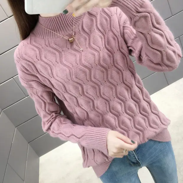 Blusas De Inverno Feminina 9335 женский пуловер с бриллиантовым блоком свитер осень-зима 44-2/F, 4 ряда, 3 полки
