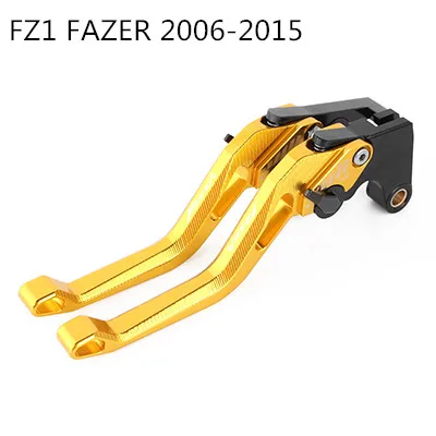 Мотоцикла с ЧПУ тормоза рычаги сцепления для YAMAHA FZ1 FAZER 2001- FZ6 FAZER 2004-2010 - Цвет: FZ1 FAZER 06-15 Gold