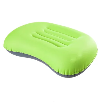 

1PC Lightweight Inflatable Pillow Multifunctional Nap Pillow Portable Cushion for Outdoor Travel Camping (Green)
