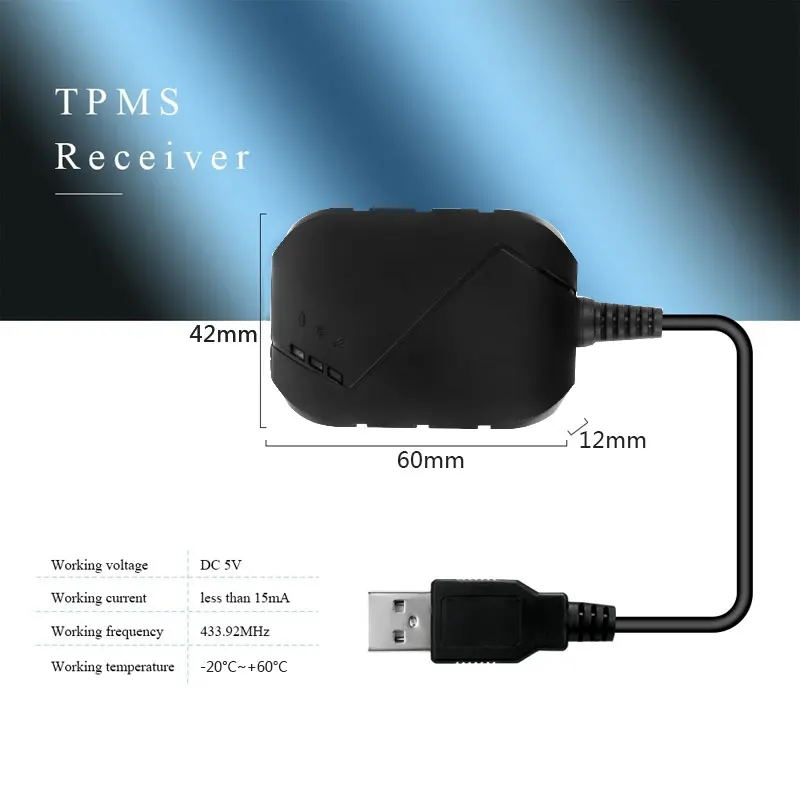 Беспроводной TPMS 4 Внешний датчик TPMS USB датчики давления в шине система мониторинга сигнализации для toyota Car TMPS универсальный для Android