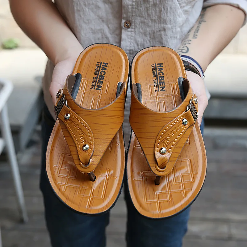 

2020 New Men's Slipper summer men shoes Breathable Walking Beach Sports Slippers Outdoor men shoes Rome Flip Flop NANLX16