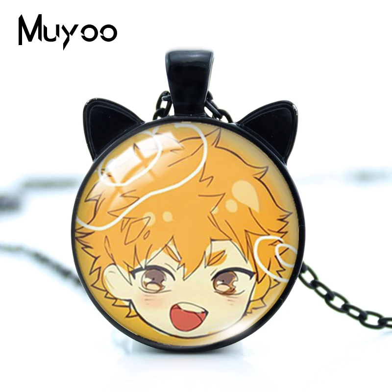 Новое поступление волейбольный мальчик Аниме Haikyuu! Ожерелье с кошачьими ушками