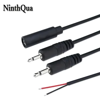 

1pcs 3.5mm 0.2mm2 Mono Audio Cable 25cm 2.5mm Speaker Power Cord 2P Copper AUX Single Head Plug jack