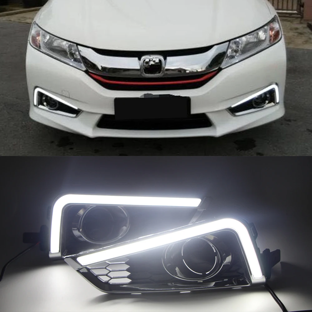 Автомобильная проблесковая 1 комплект Светодиодный дневной светильник LED DRL с