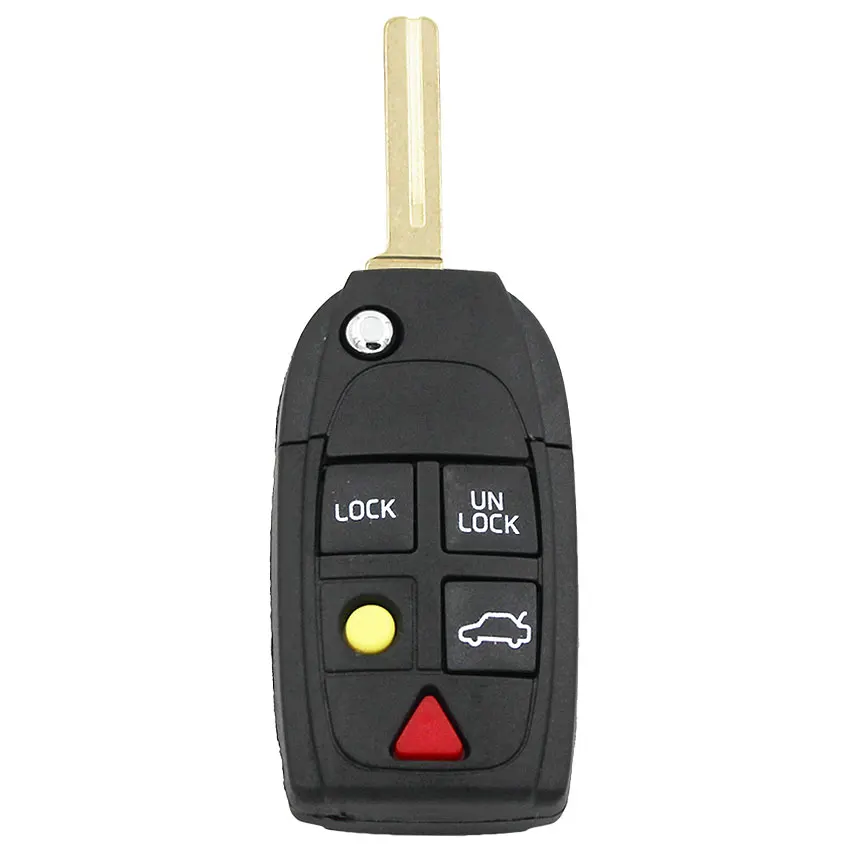 2/3/4/5 Button Modified Flip Floding Remote Key Shell key Case Housing For Volvo C70 S40 S60 S70 S80 S90 V40 V70 V90 XC70 XC9 car gas tank Other Replacement Parts