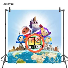 GFUITRR Go Jetters фон для фотосъемки новорожденных день рождения фото фон виниловый фото стенд реквизит
