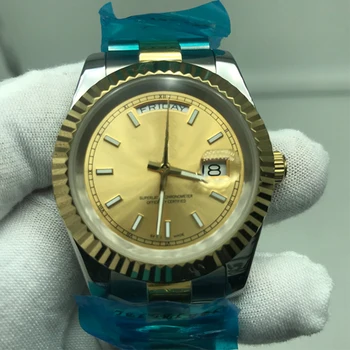 

Leisure AAA 18K watch automatic DAYDATE men automatic Self-wind 40mm watches Stainless steel Wristwatch no battery