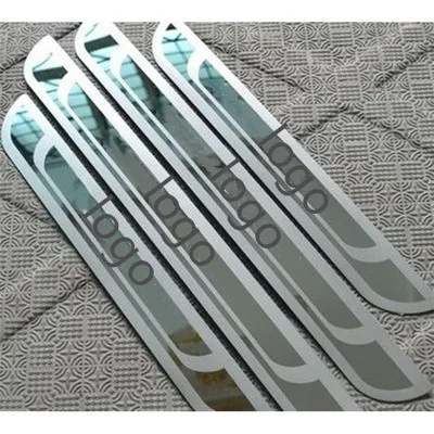 Для Peugeot 206 207 208 307 308s 2008 3008 406 408 508 Накладка на порог из нержавеющей стали
