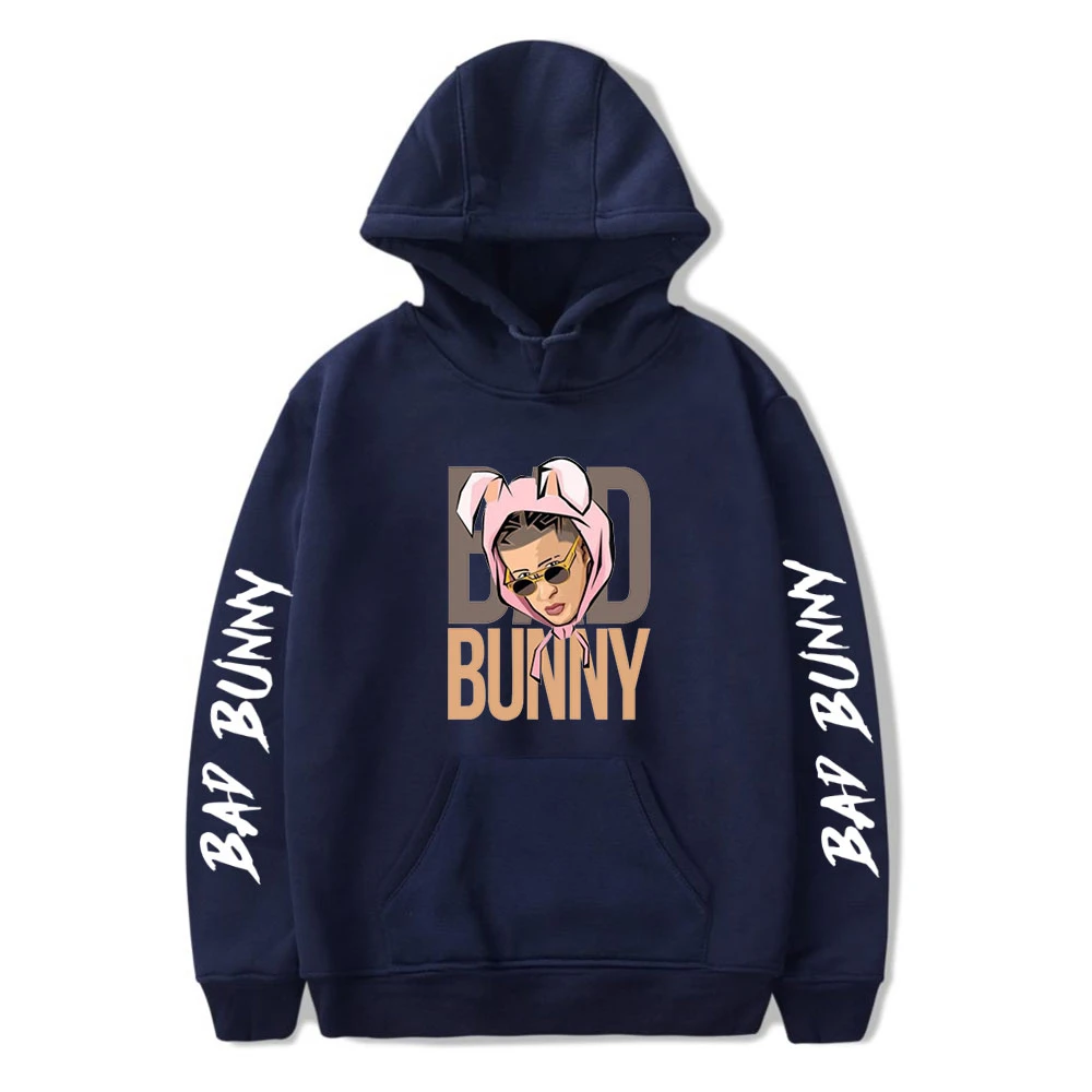 Sudadera con capucha clásica de Bad Bunny para hombre mujer, ropa de manga larga, estilo Harajuku, informal, a la moda|Sudaderas con capucha y sudaderas| -